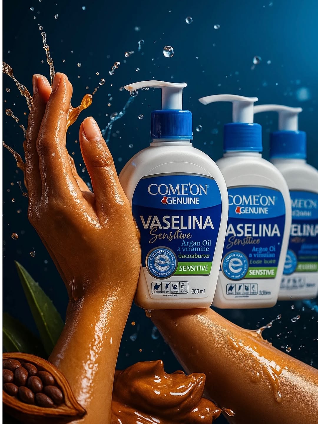 وازلین کامان با روغن آرگان و ویتامین E